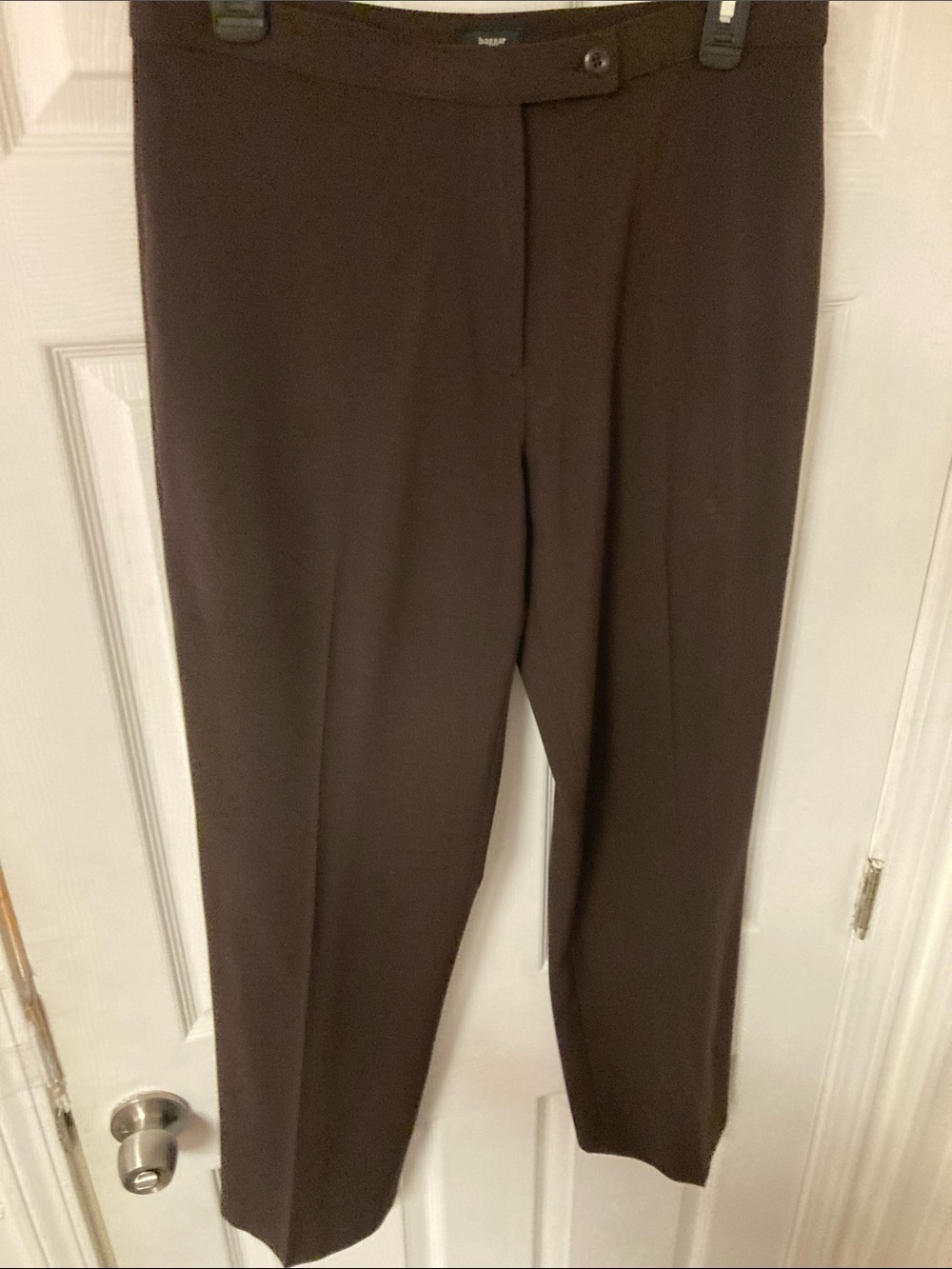 Haggar Men’s Dark Brown Dress Pants